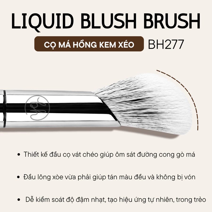 Cọ Má Hồng Dạng Kem BH Cosmetics Liquid Blush Brush BH277